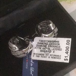 R.H. Macy and Co. Duo (2ct. t.w.) AA7 SS (10 Row Layered) Fine Diamond Earrings